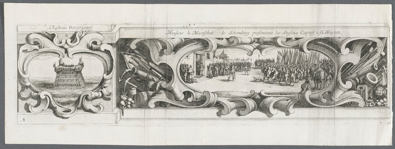 La Rochelle ostroma: 14. tábla, 1628-1630. alkotó: Israël Henriet