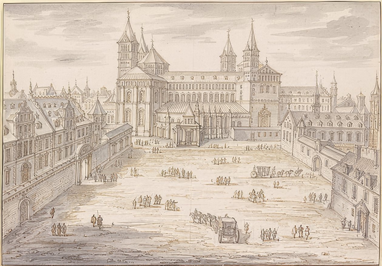 A speyeri székesegyház és a püspöki palota. 1621 alkotó: Israël Silvestre