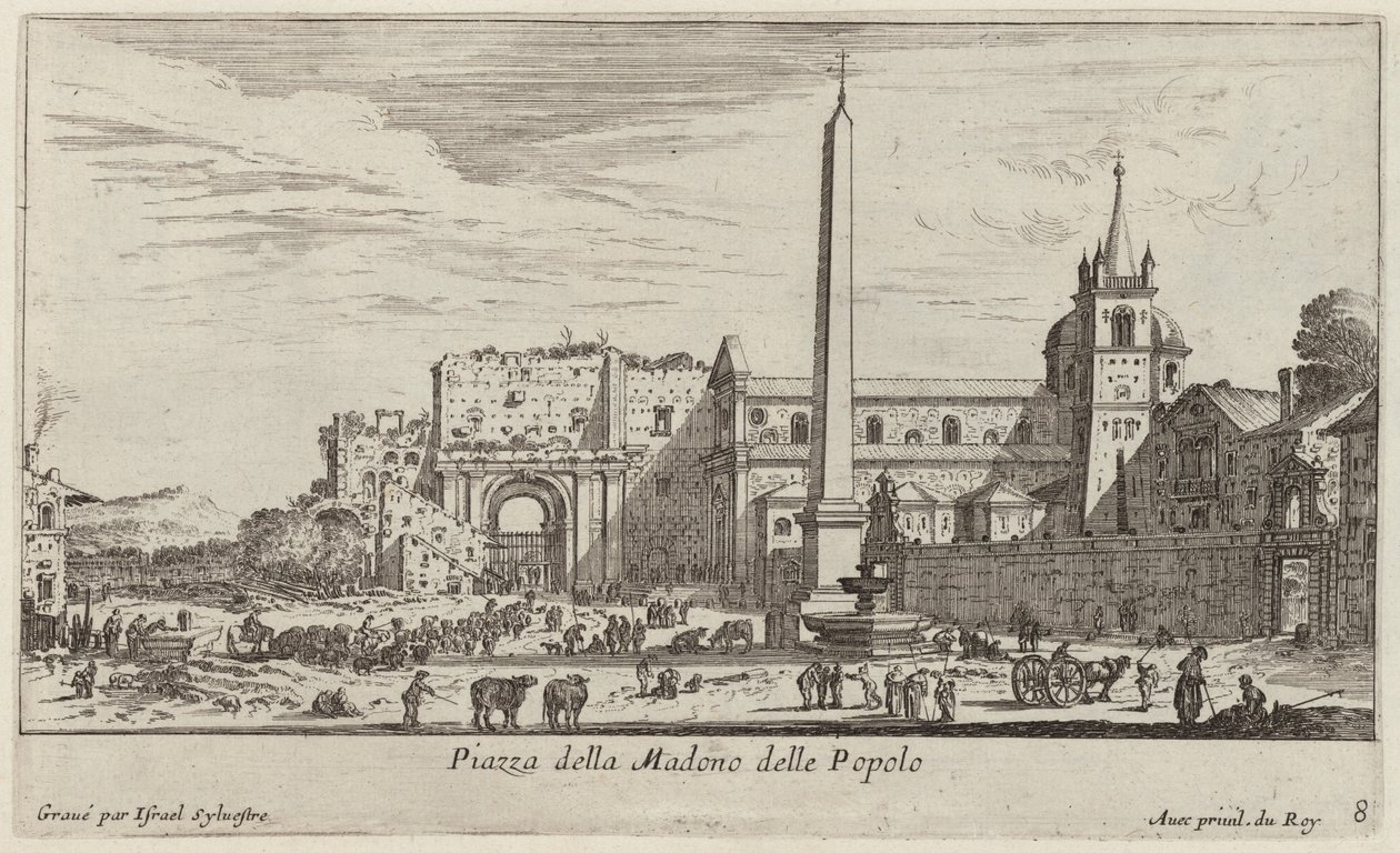 Piazza della Madono delle Popolo alkotó: Israël Silvestre