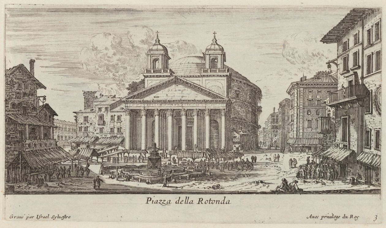 Piazza della Rotonda alkotó: Israël Silvestre