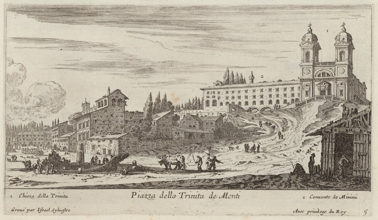 Trinita de Monti tér alkotó: Israël Silvestre