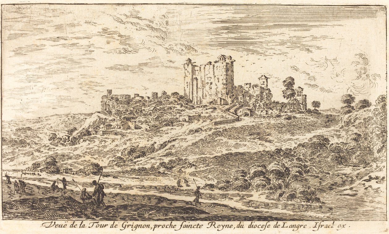 Kilátás a Grignon-toronyból alkotó: Israël Silvestre