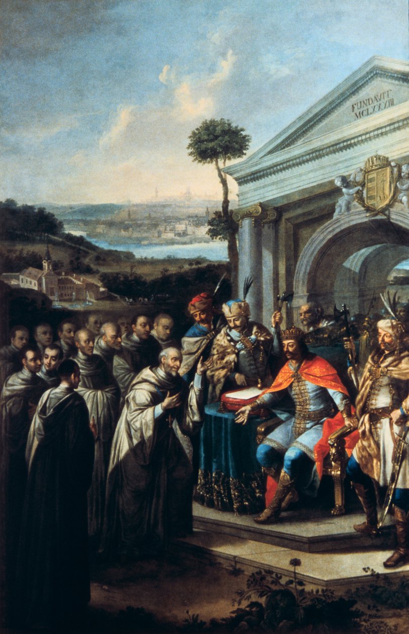III. Béla 1183-ban alapította a szentgotthárdi ciszterci kolostort 1795-1796 alkotó: Istvan Dorfmeister
