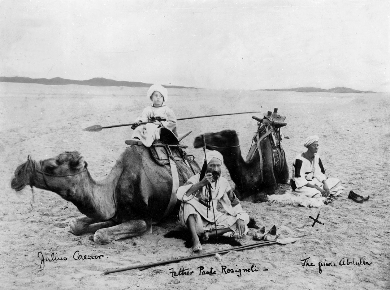 Paolo Rosignoli atya Afrikában, 1885 körül alkotó: Italian Photographer
