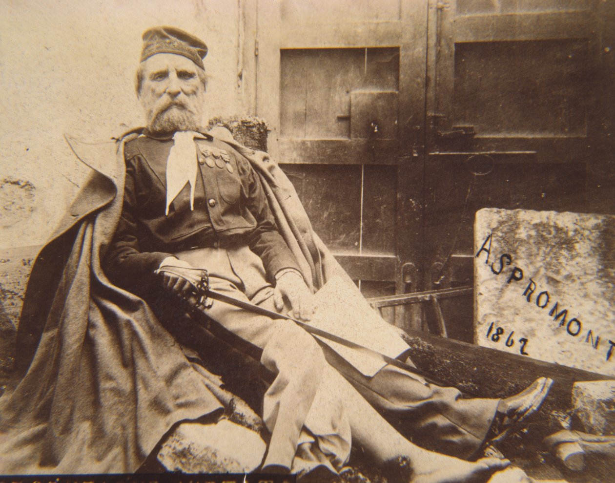 Garibaldi Aspromontéban, 1862 alkotó: Italian Photographer