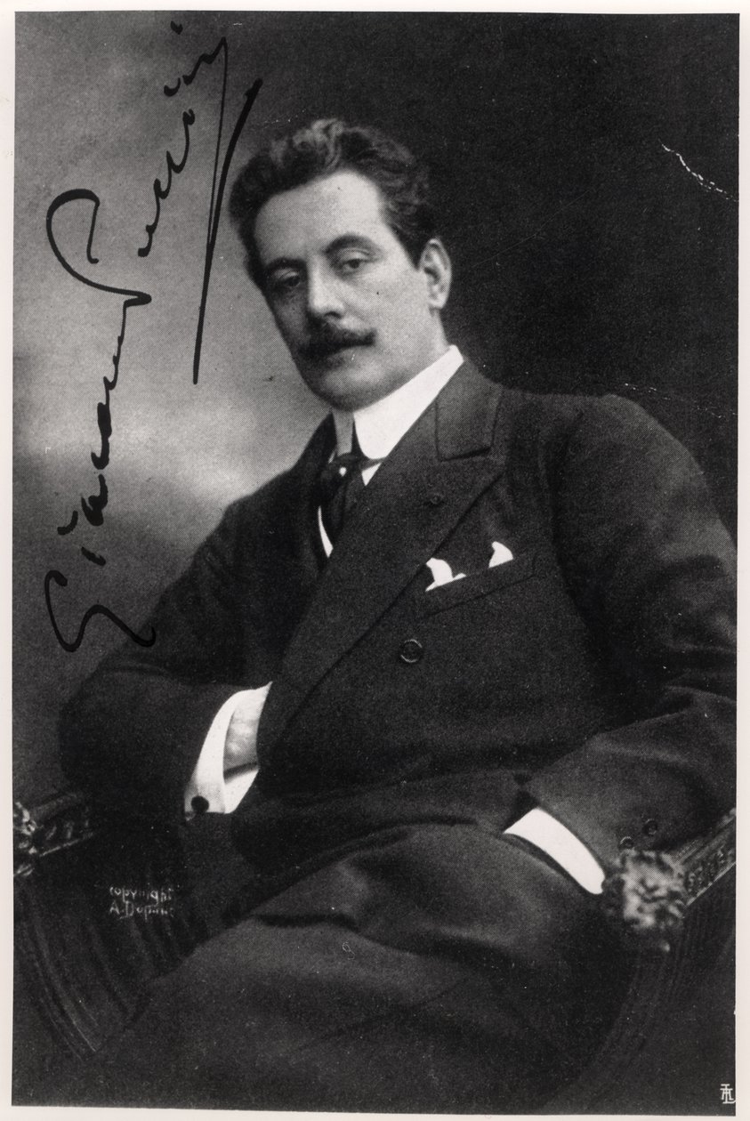 Giacomo Puccini (1858-1924) alkotó: Italian Photographer