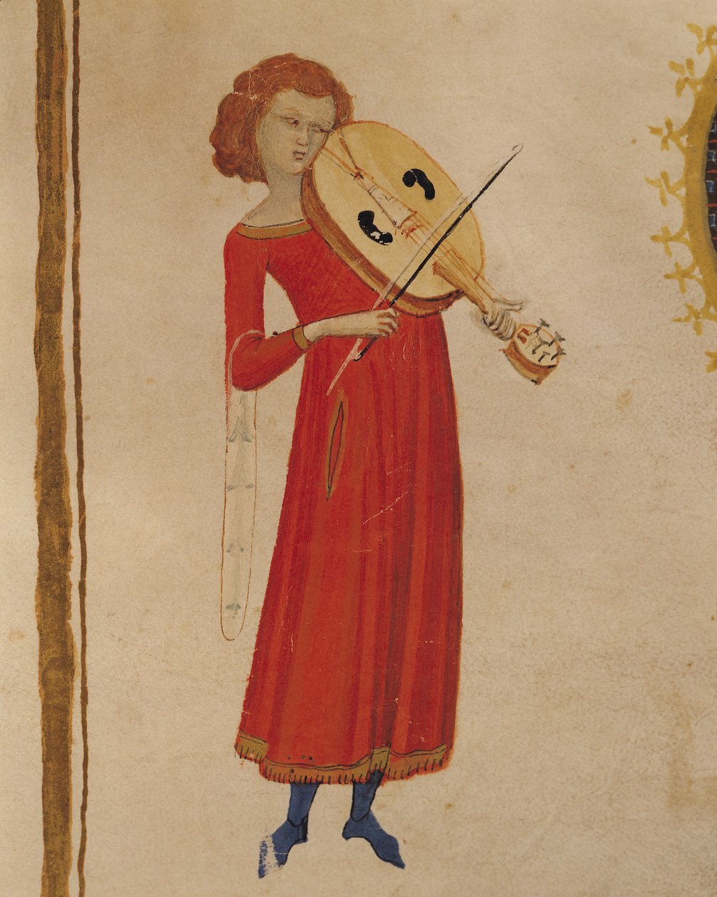 Egy zenész, Boethius De Musica című művéből (480-524) alkotó: Italian School