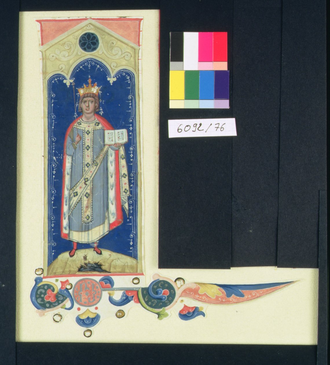 AE II 327 St. Louis (1215-70) A jogart és az igazság kezét hordozó, 1320 körül alkotó: Italian School
