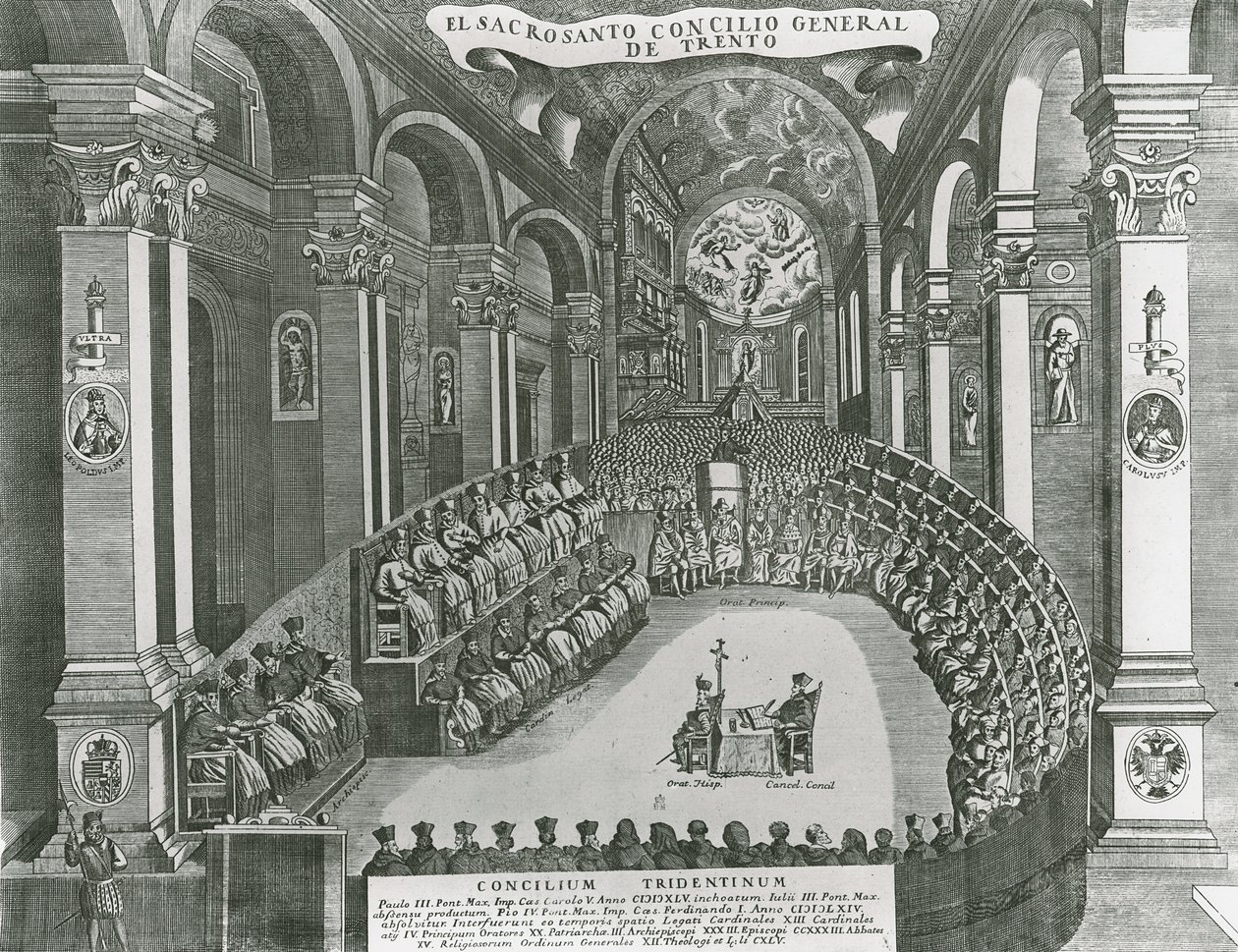 El Sacrosanto Tridenti Általános Tanács alkotó: Italian School
