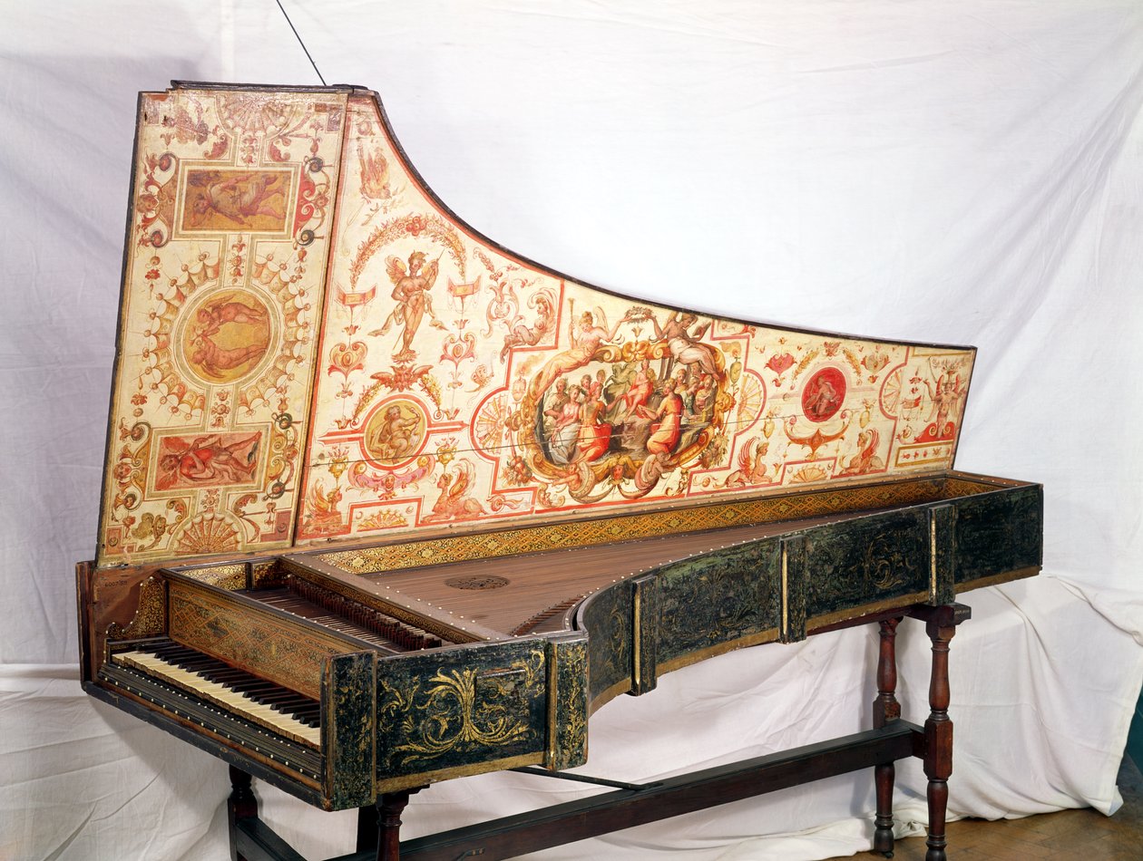Giovanni Antonio Bafto aranyozott és festett csembalója, Velence, 1774 alkotó: Italian School
