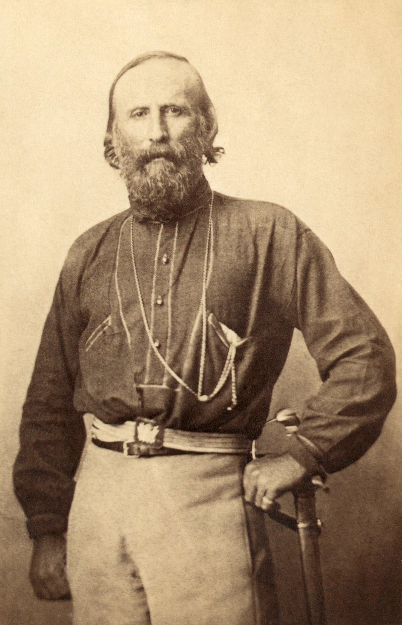 Giuseppe Garibaldi, egy 19. századi fényképről alkotó: Italian School