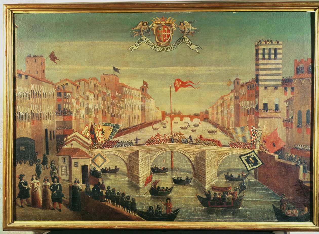 A Ponte dei Pisani játéka alkotó: Italian School