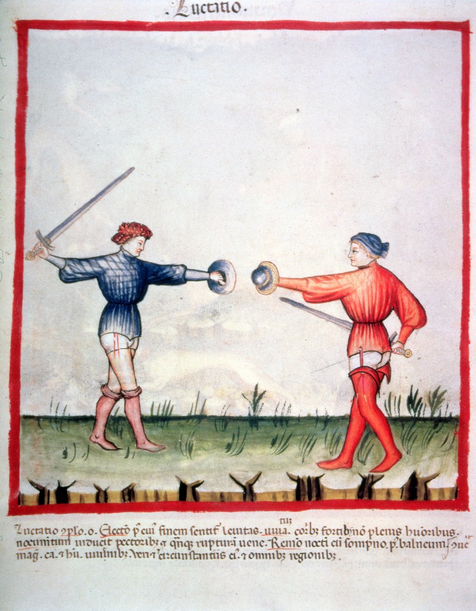 Nova 2644 fol.96v vívás, a Tacuinum Sanitatis cégtől alkotó: Italian School