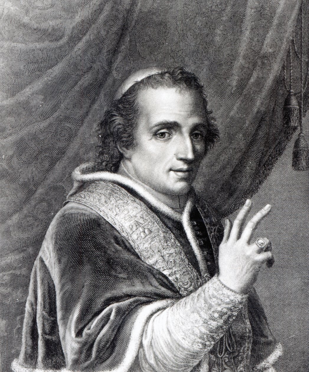 Pius pápa, Rafaello Morghen metszete alkotó: Italian School