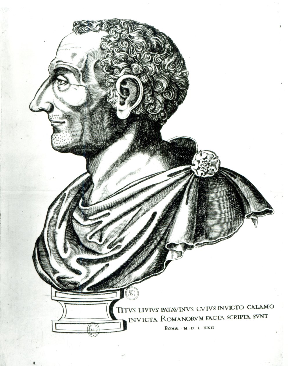 Liviusként ismert Titus Livius (Kr. e. 59-17) portré mellszobra, 1622 alkotó: Italian School