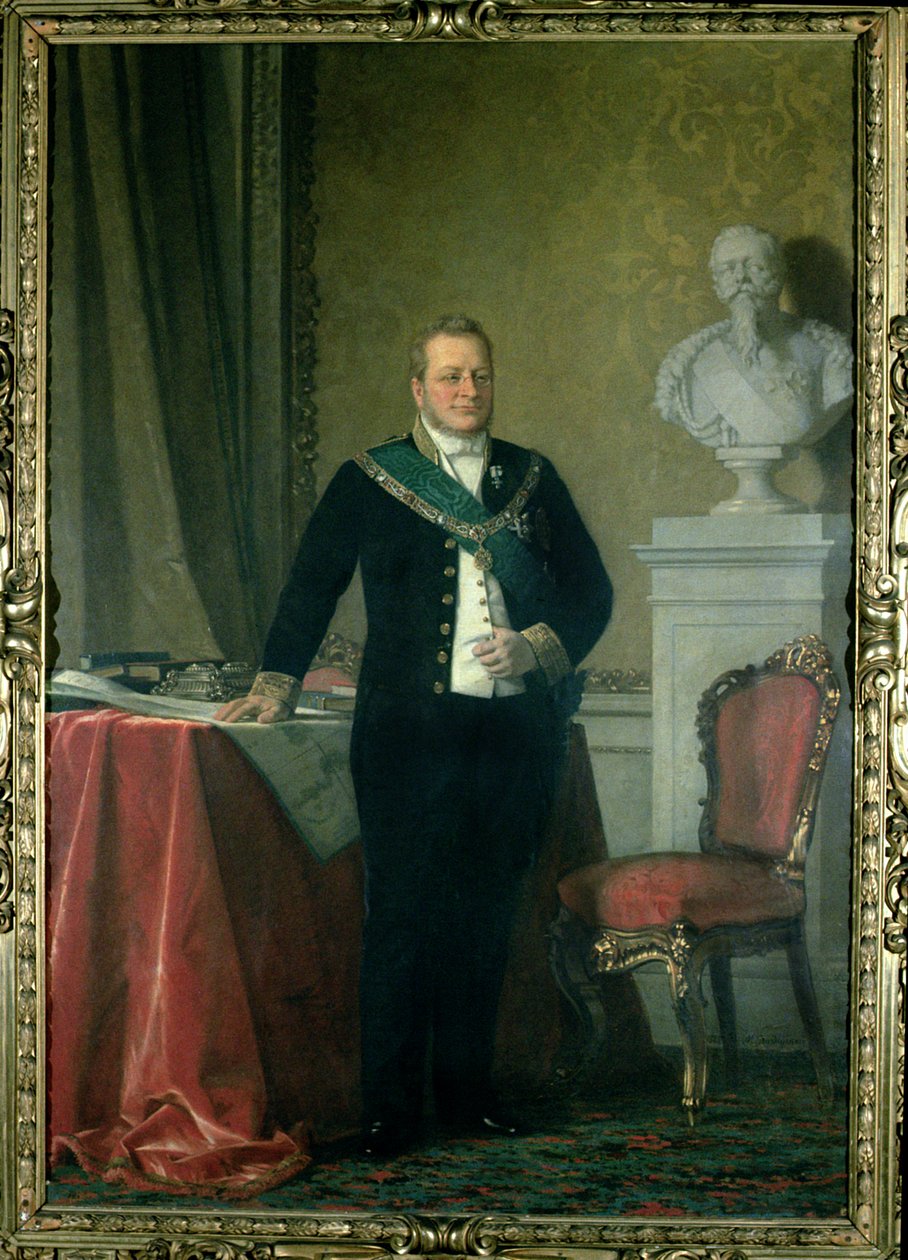 Cavour Camillo Berso gróf portréja (1810-61) alkotó: Italian School