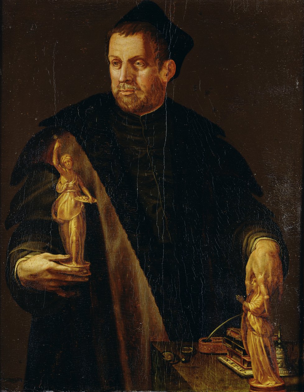 Vincenzo Borghini firenzei gyűjtő portréja alkotó: Italian School