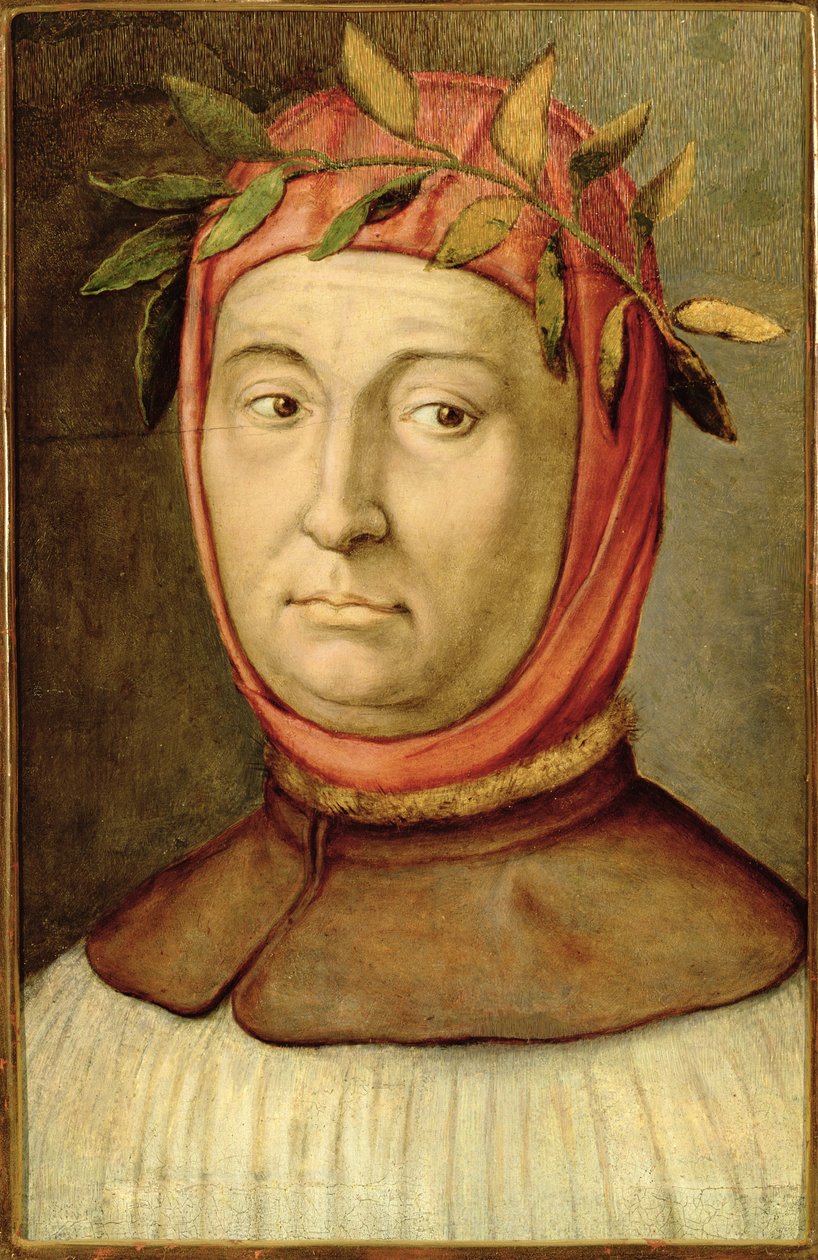 Egy Francesco Petrarca (1304-74) nevű Petrarka portréja alkotó: Italian School