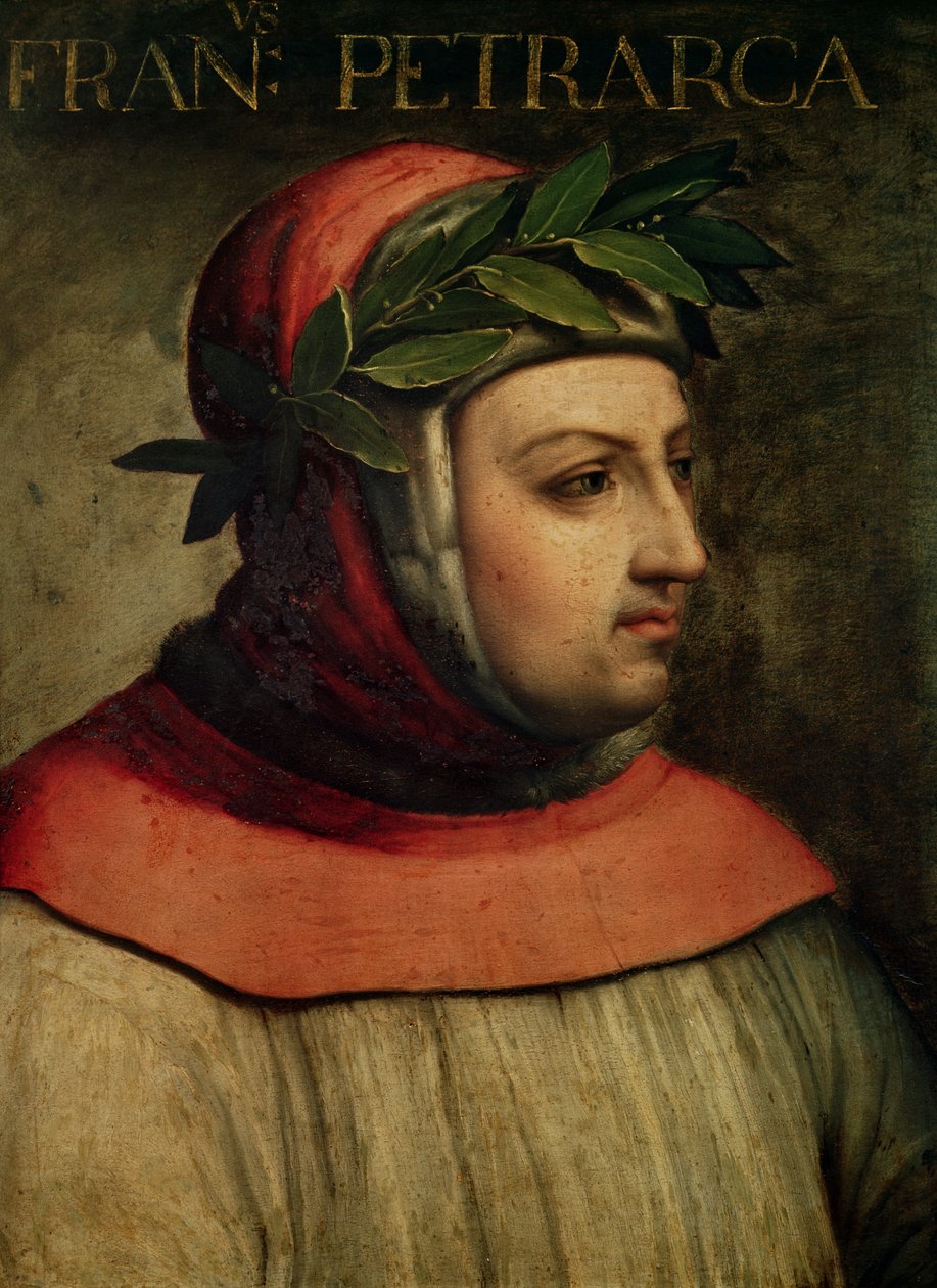 Egy Francesco Petrarca (1304-74) nevű Petrarka portréja alkotó: Italian School
