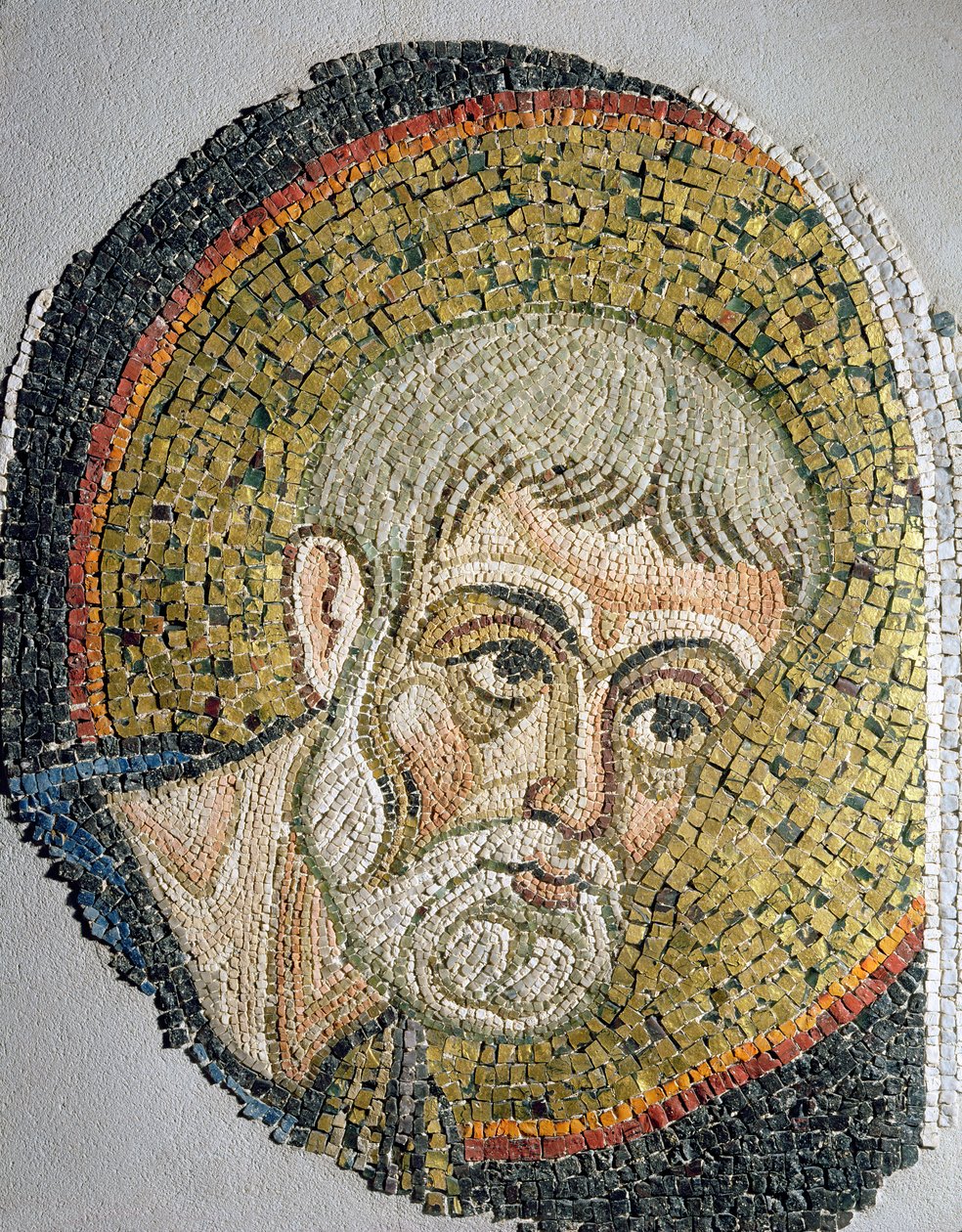 Keresztelő Szent János: A Bazilika Ursiana mozaiktöredéke, az egykori ravennai katedrális (mozaik) alkotó: Italian School