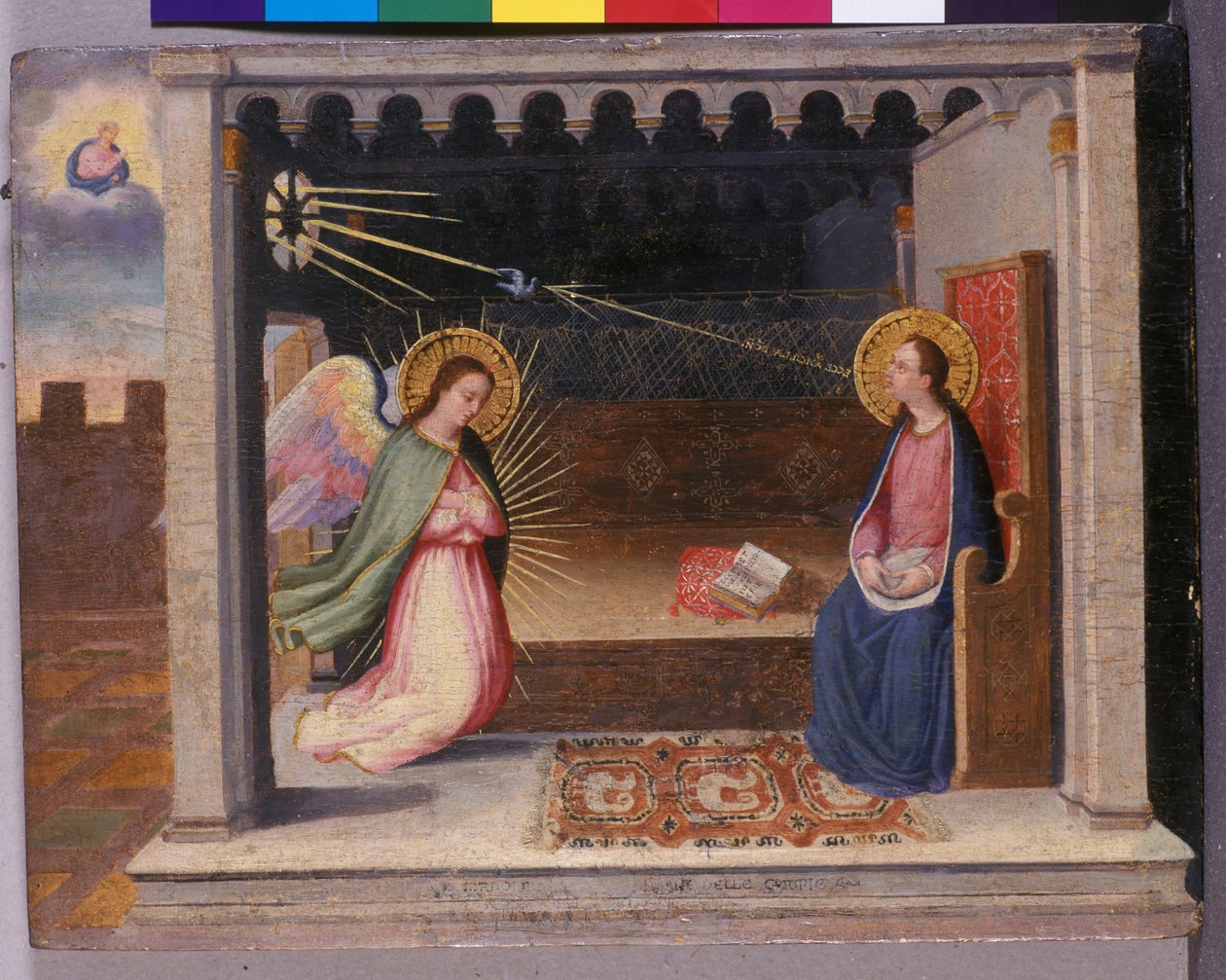 Az Angyali üdvözlet, 1500 körül (tempera fán) alkotó: Italian School