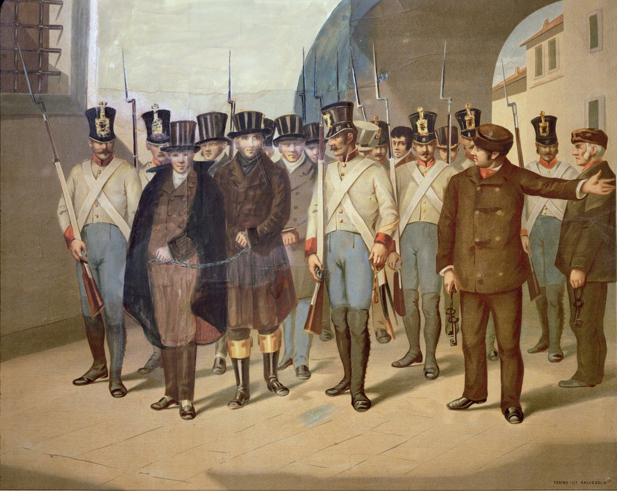 A Carbonari letartóztatása alkotó: Italian School