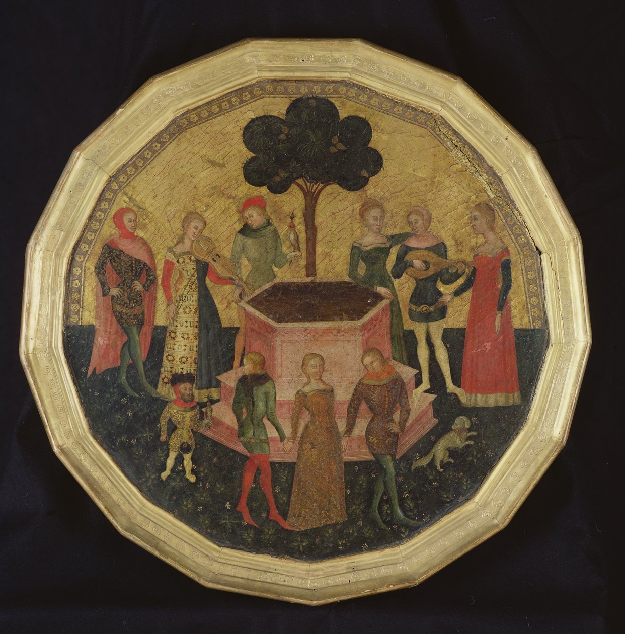 A szerelem udvara, 1380 körül alkotó: Italian School