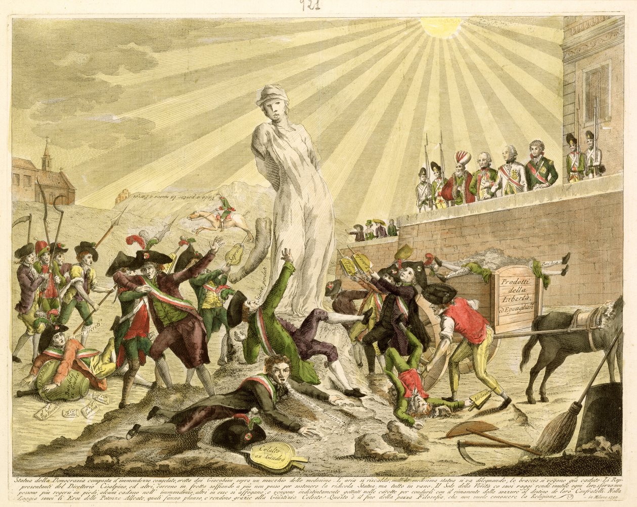 A demokrácia szobra, 1799 alkotó: Italian School