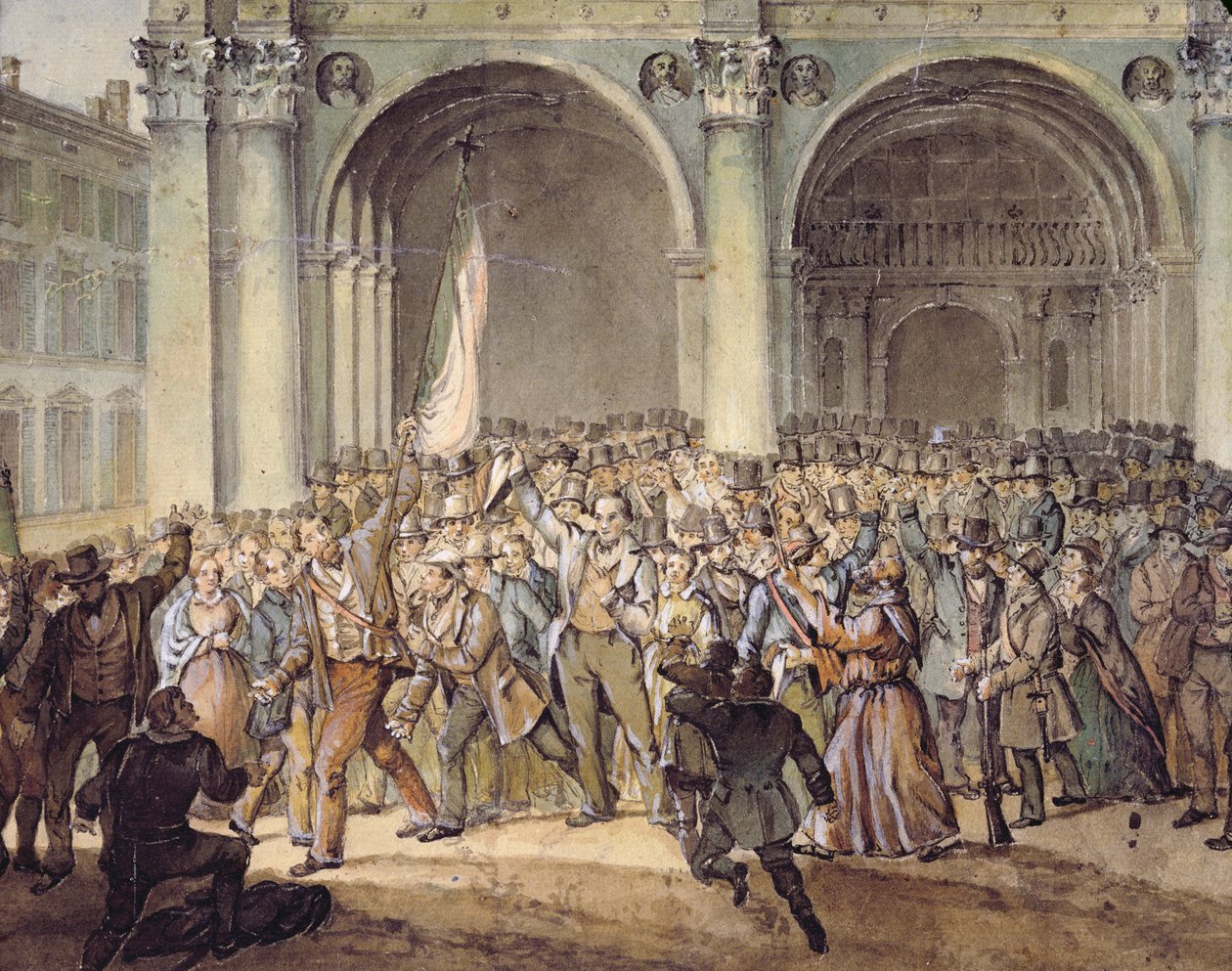 Brescia tíz napja, 1849 után alkotó: Italian School