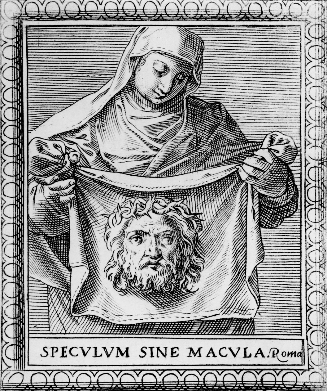 Veronika posztója, Róma metszete alkotó: Italian School