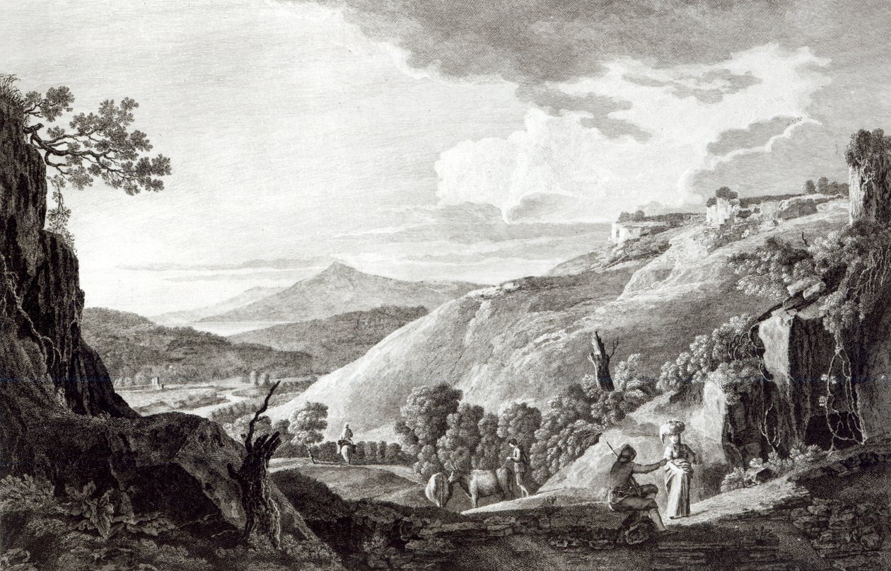 Tarquinia és Corneto kilátása alkotó: Italian School