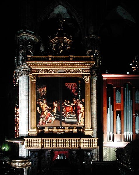 Az orgona képe (1559-1602), készítette: Giuseppe Meda (fl.1551 d.1599), Ambrogio Giovanni Figino (1548-1608) és Camillo Procaccini (1555-1629) alkotó: Italian School