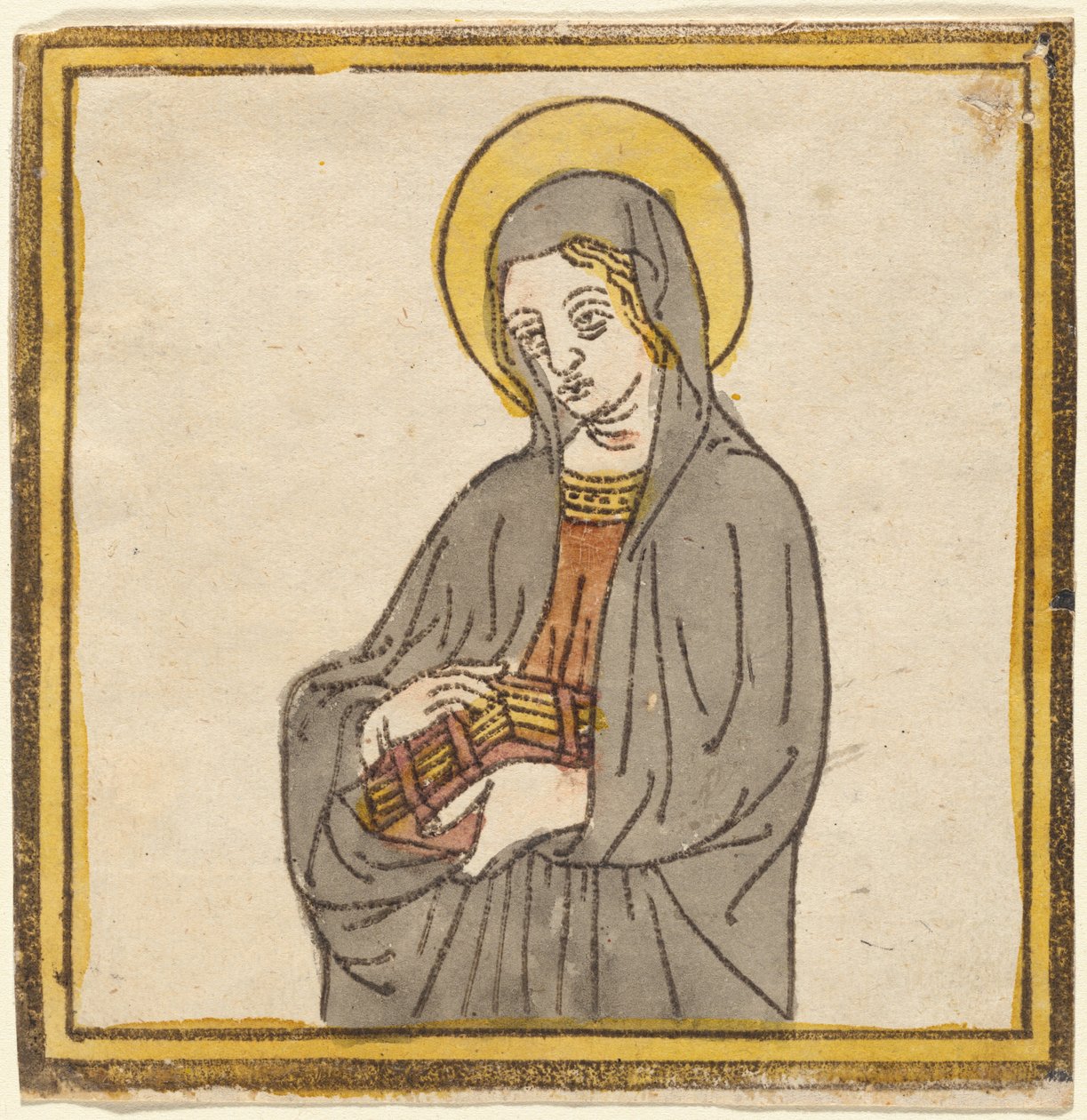 Sienai Szent Katalin, vagy Assisi Szent Klára alkotó: Italian 15th Century