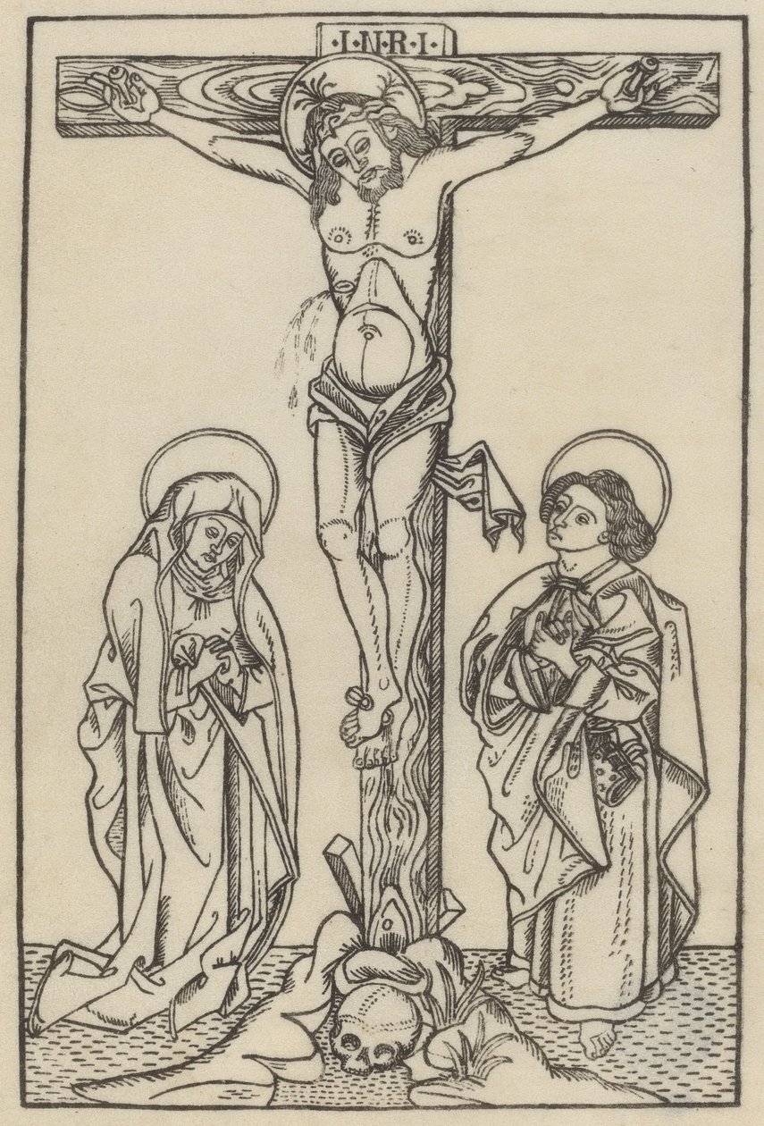 Krisztus a kereszten alkotó: Italian 15th Century or Master I.D.