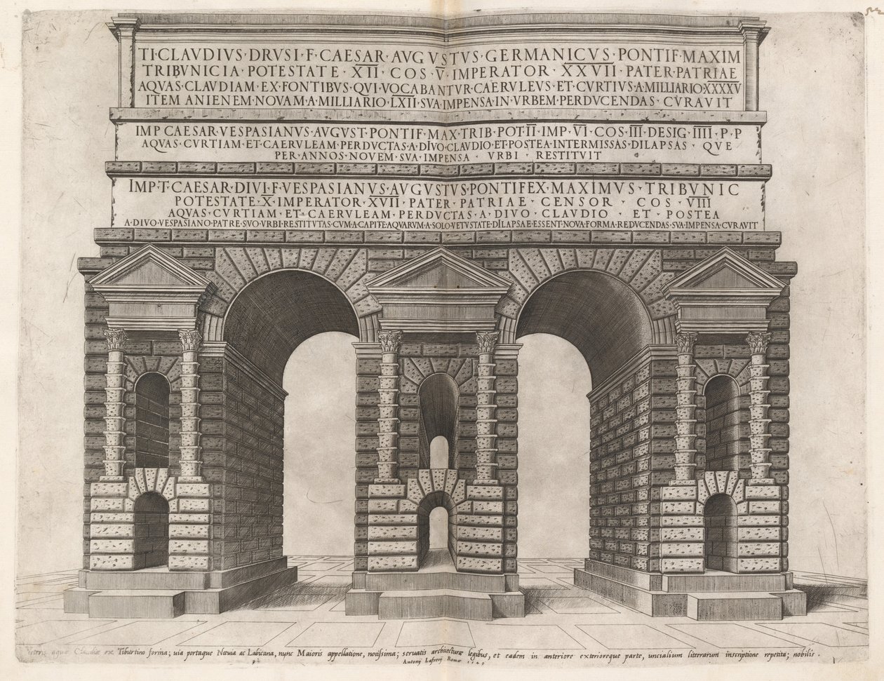 A Claudian Aqueduct boltíve alkotó: Italian 16th Century