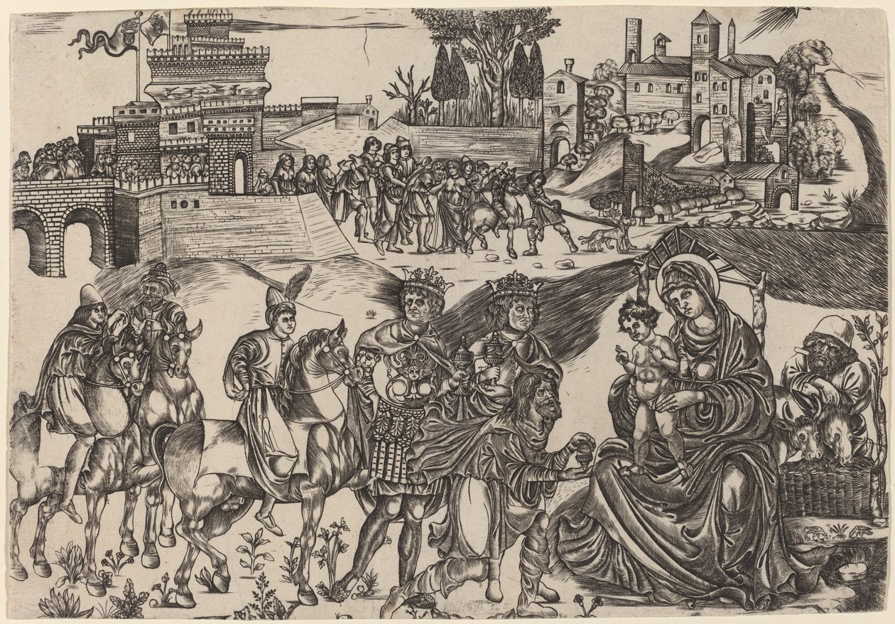 A mágusok imádása alkotó: Italian 16th Century