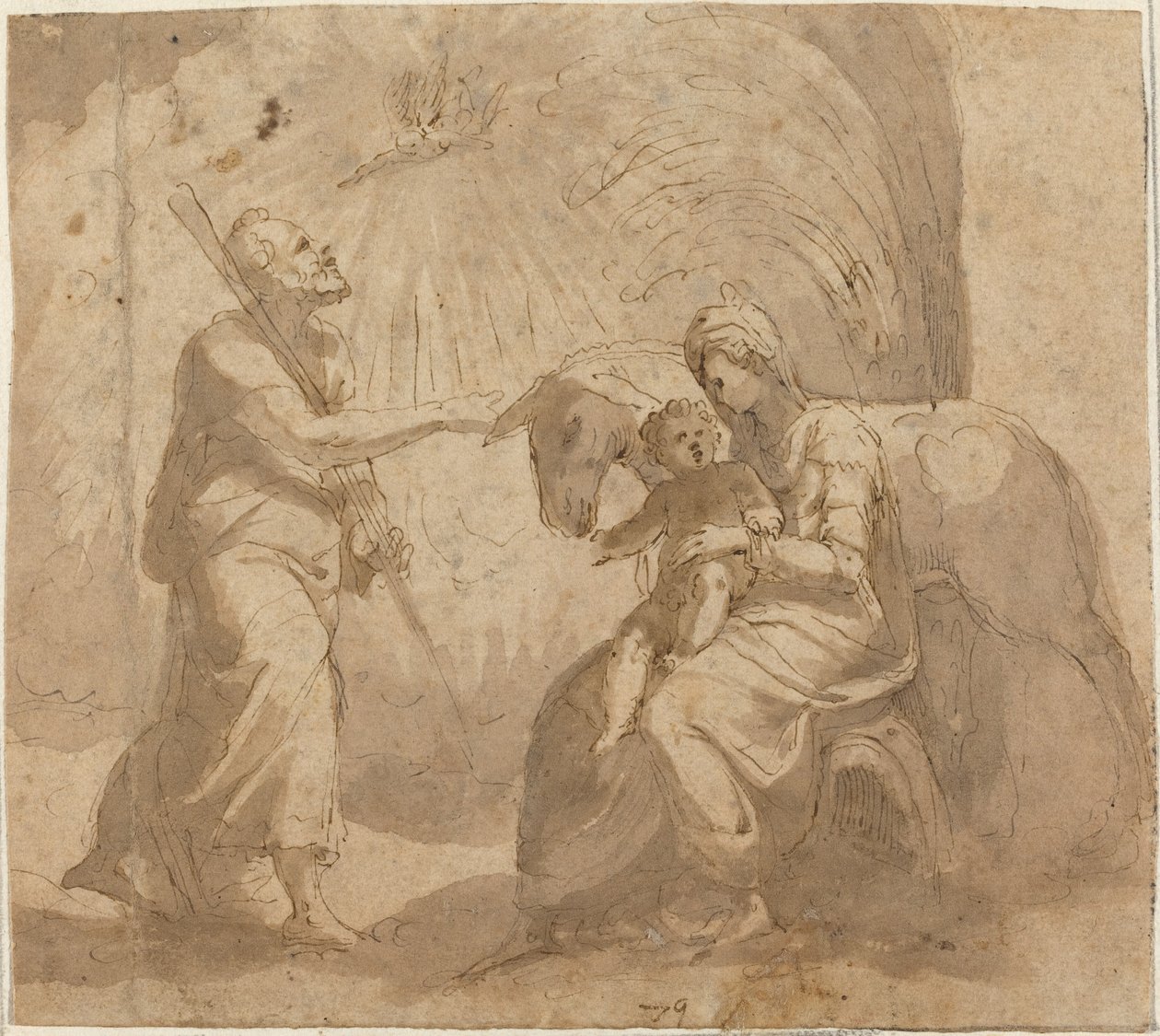 A többiek az egyiptomi repülésen alkotó: Italian 16th Century