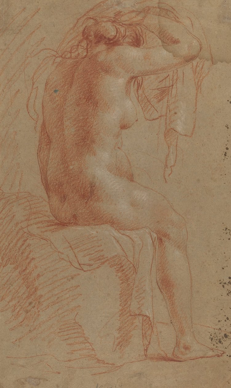Meztelen női figura [verso] alkotó: Italian 17th Century