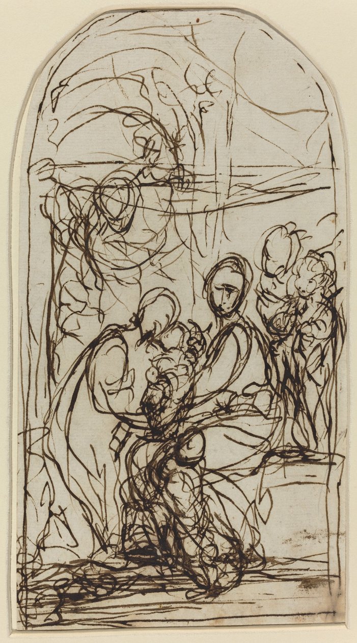 Szent Katalin misztikus házassága? alkotó: Italian 17th Century