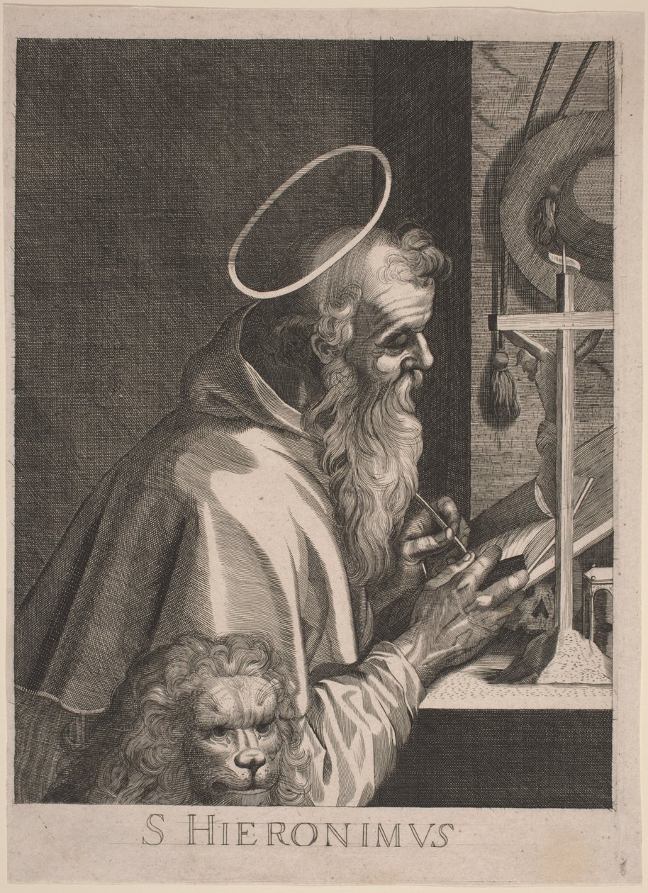 Szent Jeromos alkotó: Italian 17th Century, after Aegidius Sadeler II