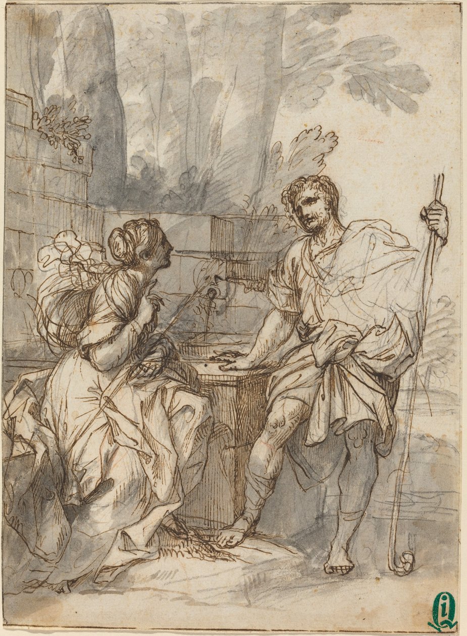 Lelkészi jelenet alkotó: Italian 18th Century
