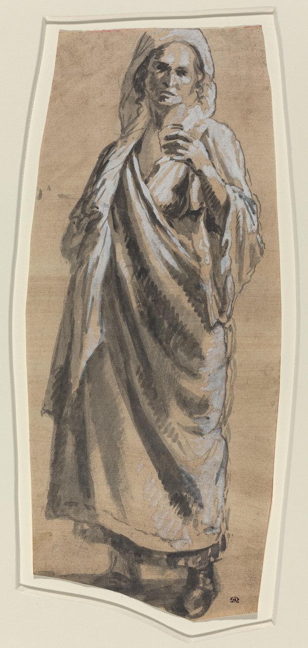 Tanulmány egy álló nőről alkotó: Italian 18th Century
