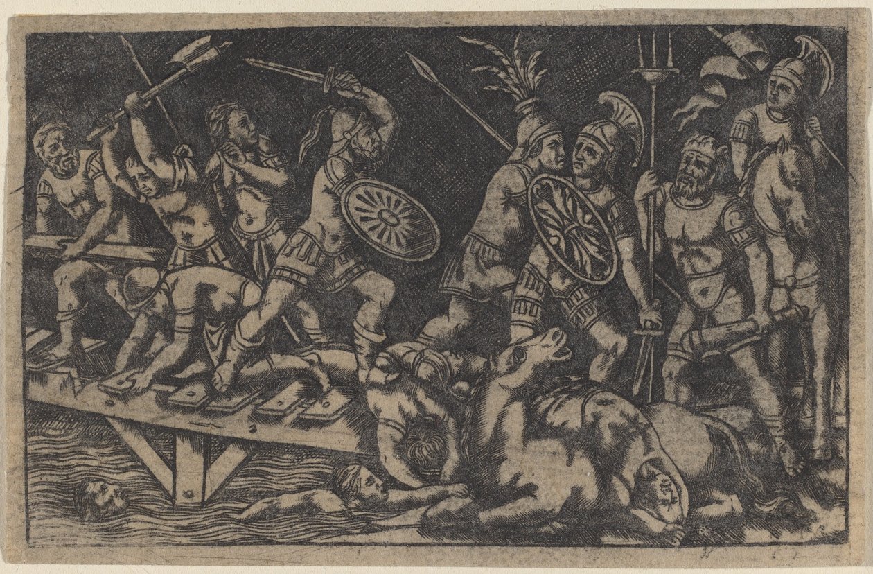 Horace Cocles alkotó: Italian 18th or 19th Century