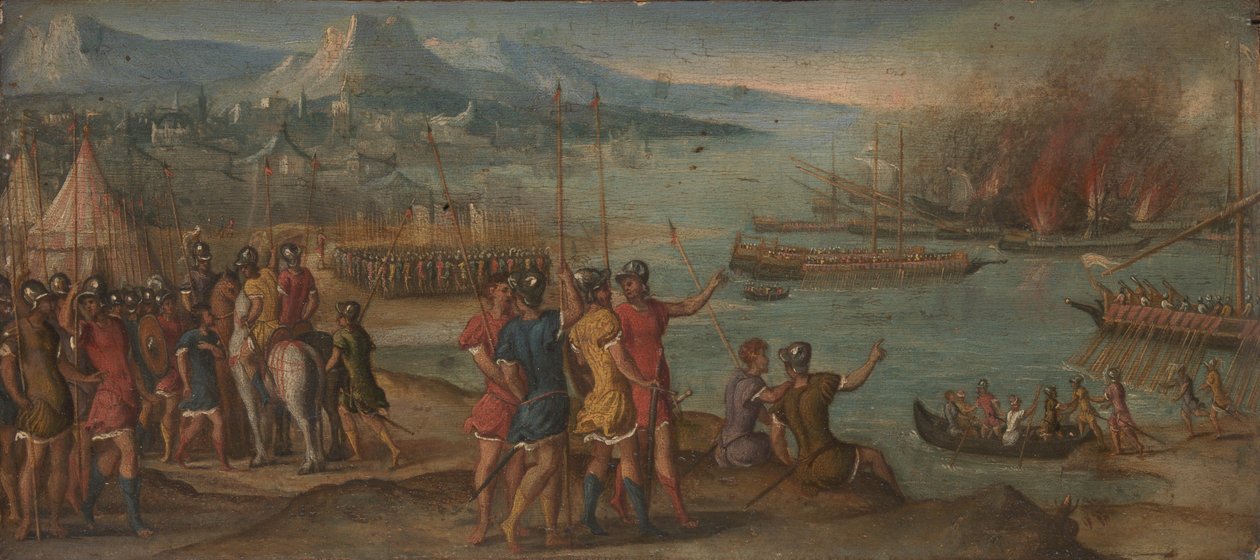 Egy tengeri csata, c. 1580 alkotó: Italian Master