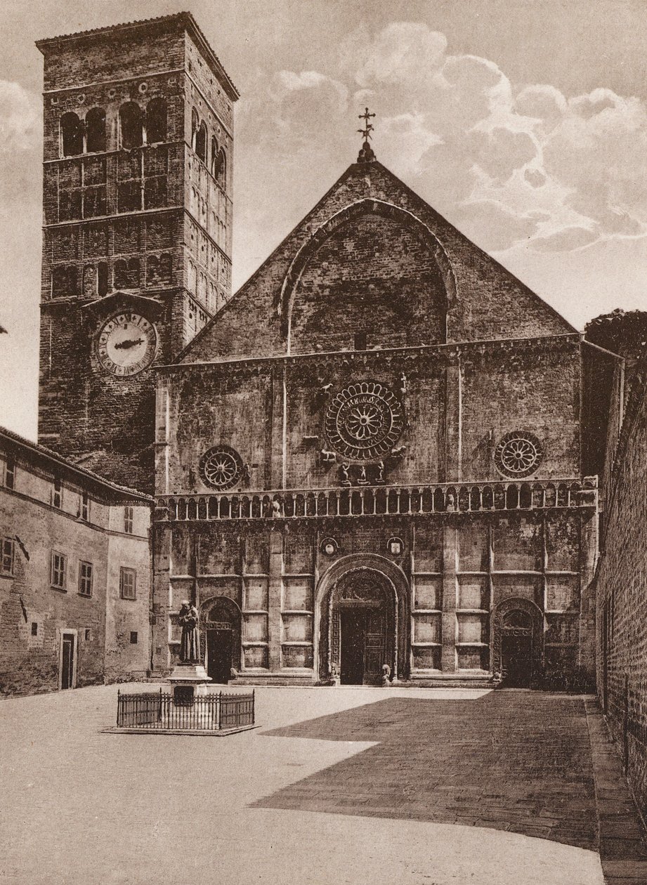 Assisi: Rufino, 11. század (fekete-fehér fotó) alkotó: Italian Photographer