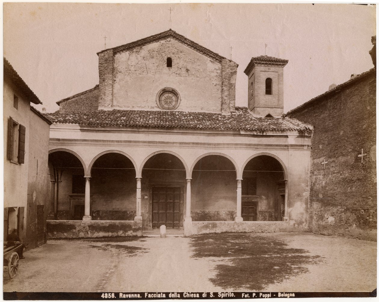 Szentlélek templom, Ravenna, Emilia-Romagna, Olaszország, Pietro Poppi fényképe, Bologna, 1900 körül alkotó: Italian Photographer