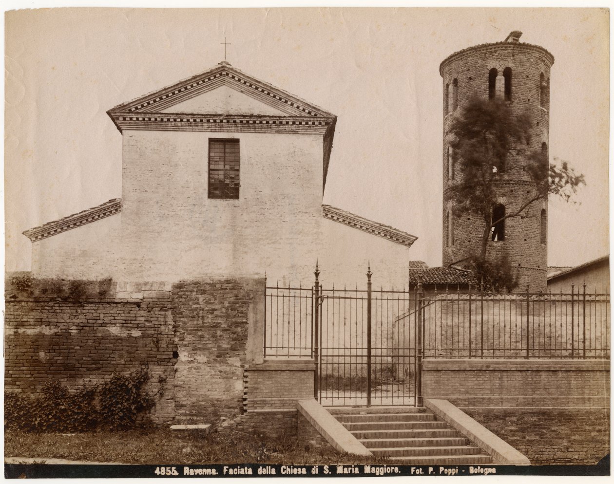 Szent Mária-templom, Ravenna, Emilia-Romagna, Olaszország, Pietro Poppi fényképe, Bologna, 1900 körül alkotó: Italian Photographer