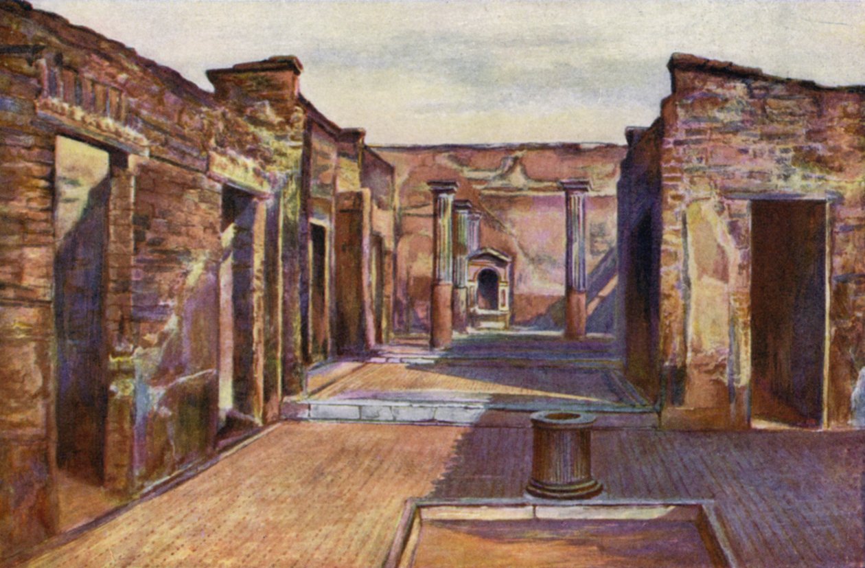 A tragikus költő háza, Pompeji, Olaszország (színes fotó) alkotó: Italian Photographer