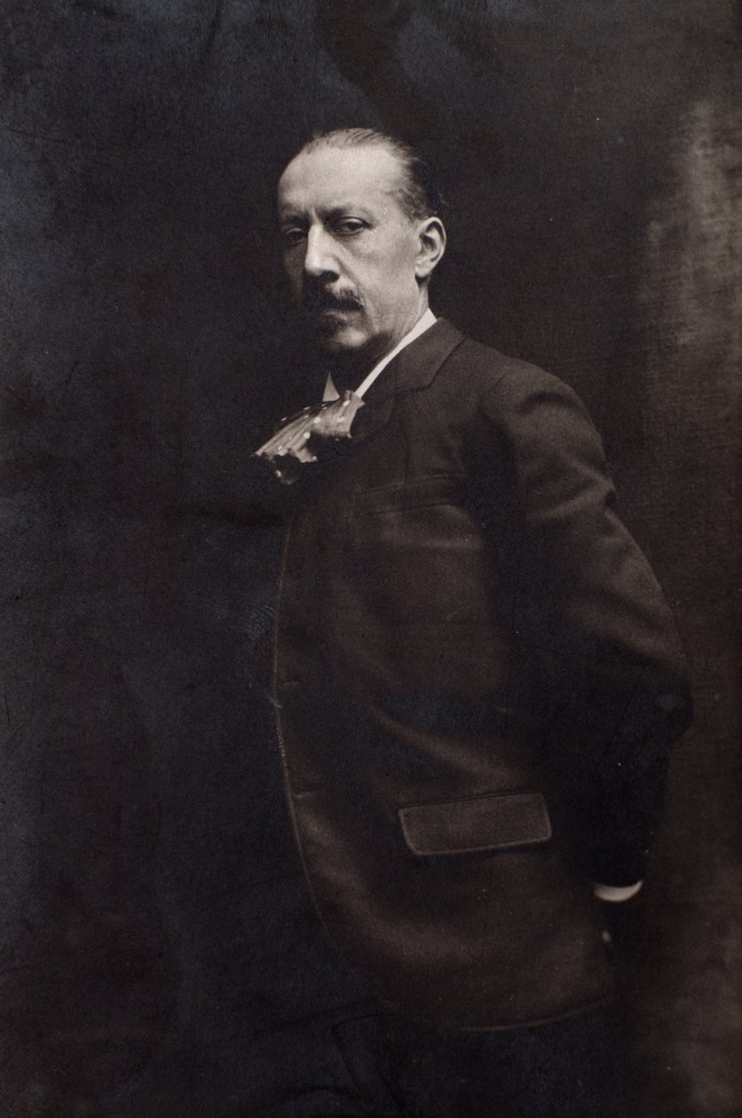 Charles Maria Widor (1845-1937) francia zeneszerző portréja alkotó: Italian Photographer