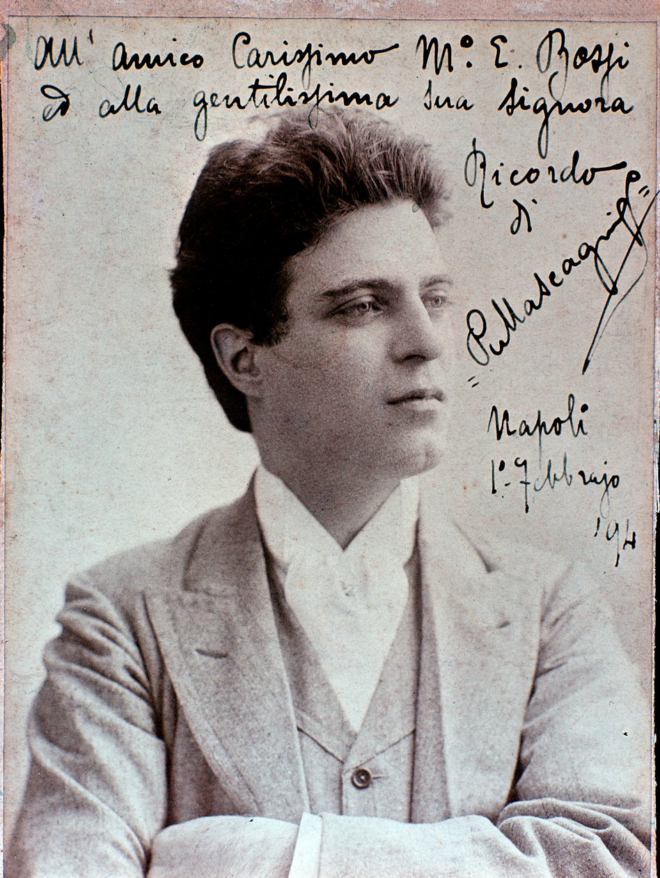 Pietro Mascagni (1863-1945) olasz zeneszerző portréja alkotó: Italian Photographer